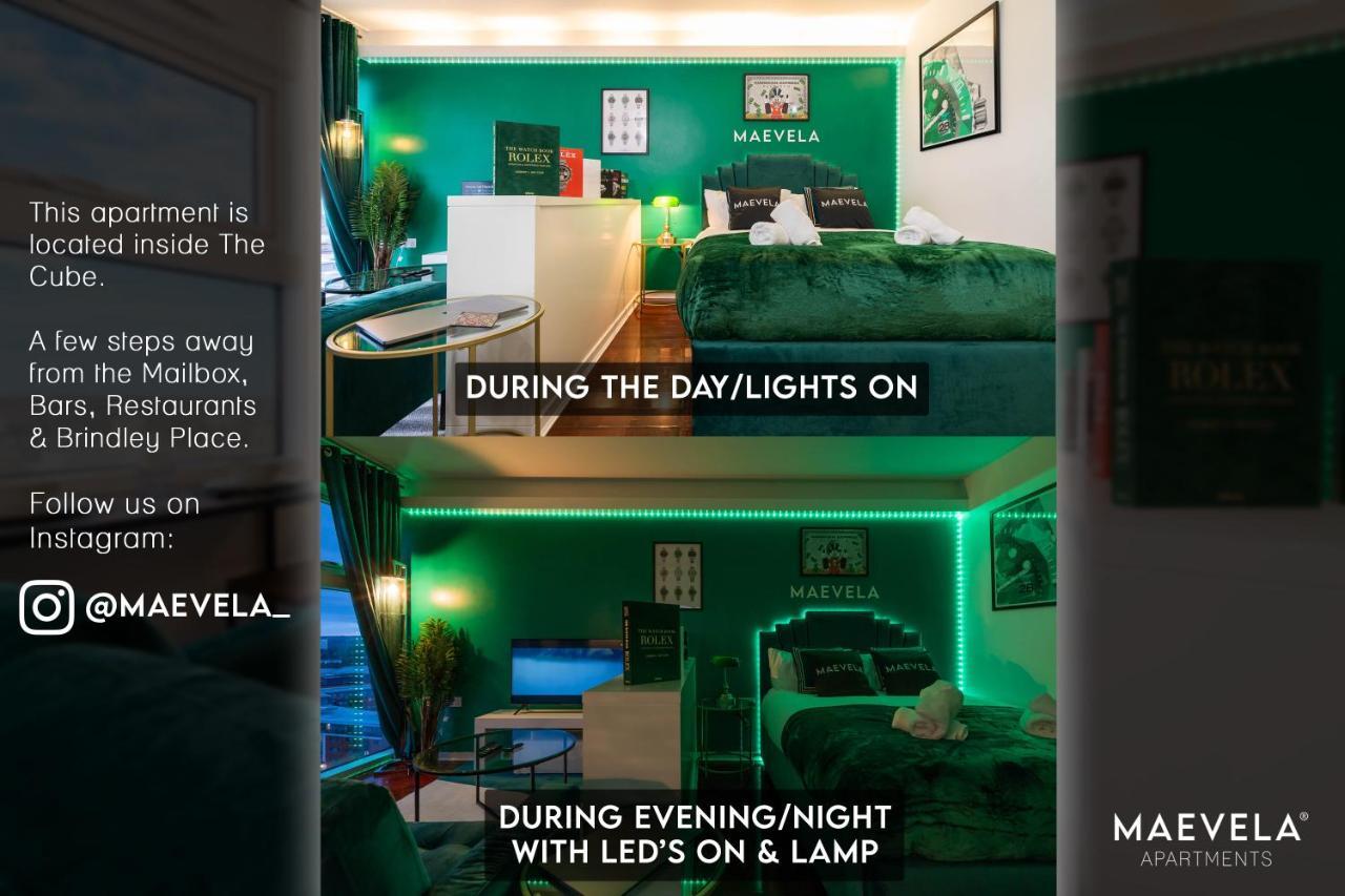 Maevela Apartments - Top Floor Rolex Themed Studio Apt Inside The Cube, Mailbox - Free Netflix & Wifi Birmingham Buitenkant foto